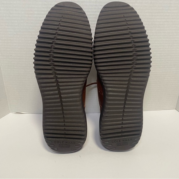 Cole Haan Grand + Leather Wingtip Oxford Brown Mens Shoes size 9.5 - Picture 8 of 11